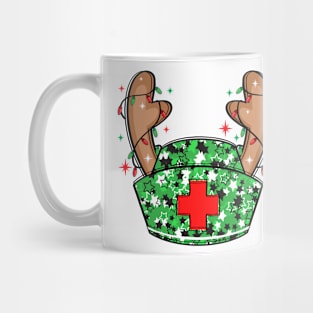 Glitter sparkle Christmas Nurse Hat Mug